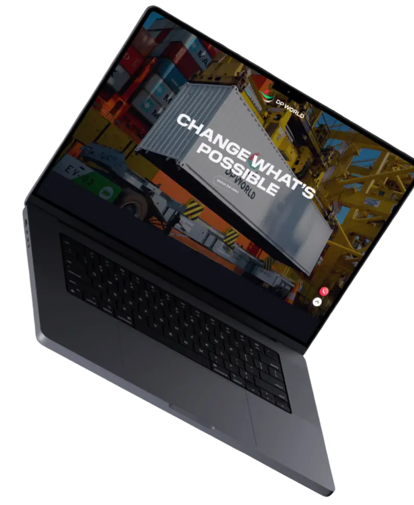 DP World Laptop Mockup