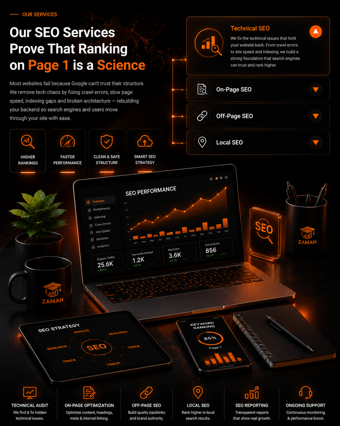 SEO Institute Illustration for Search Engine Optimization Services