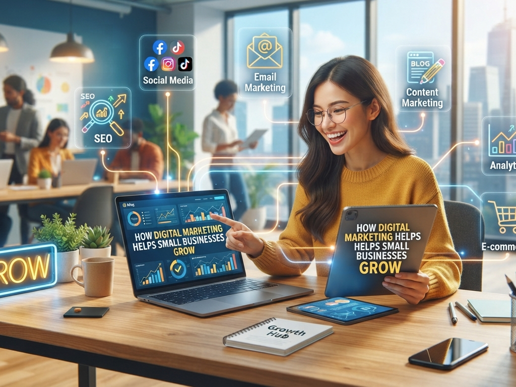 How Digital Marketing Helps Small Businesses Grow