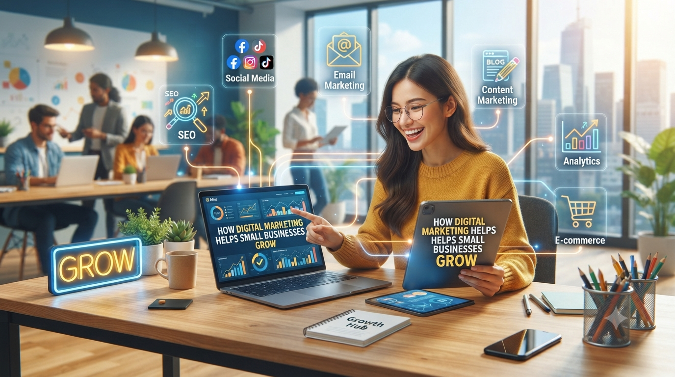 How Digital Marketing Helps Small Businesses Grow