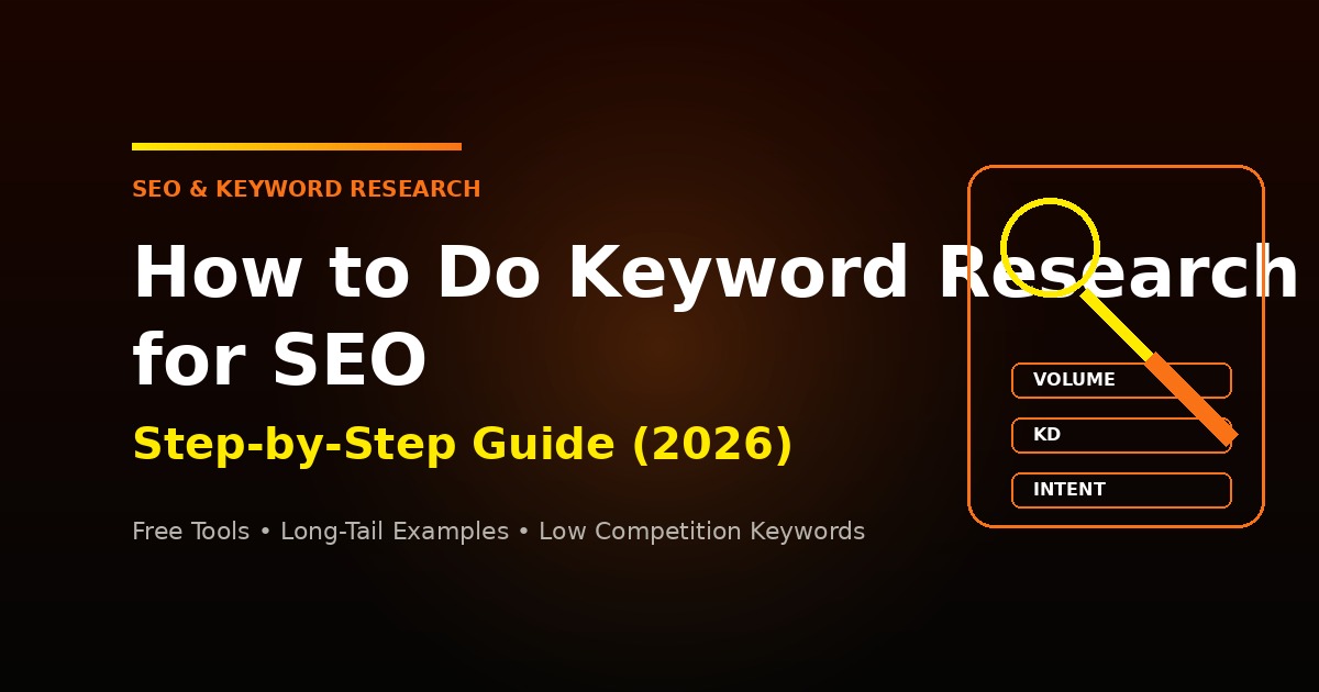 How to do keyword research for SEO step-by-step guide 2026